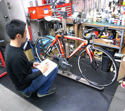 あなた専用の自転車カルテをおつくりします。